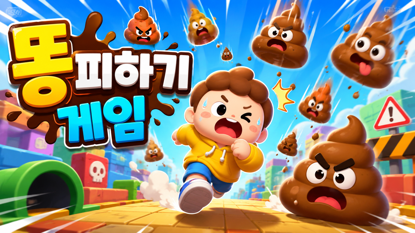 추억의 똥피하기 게임
